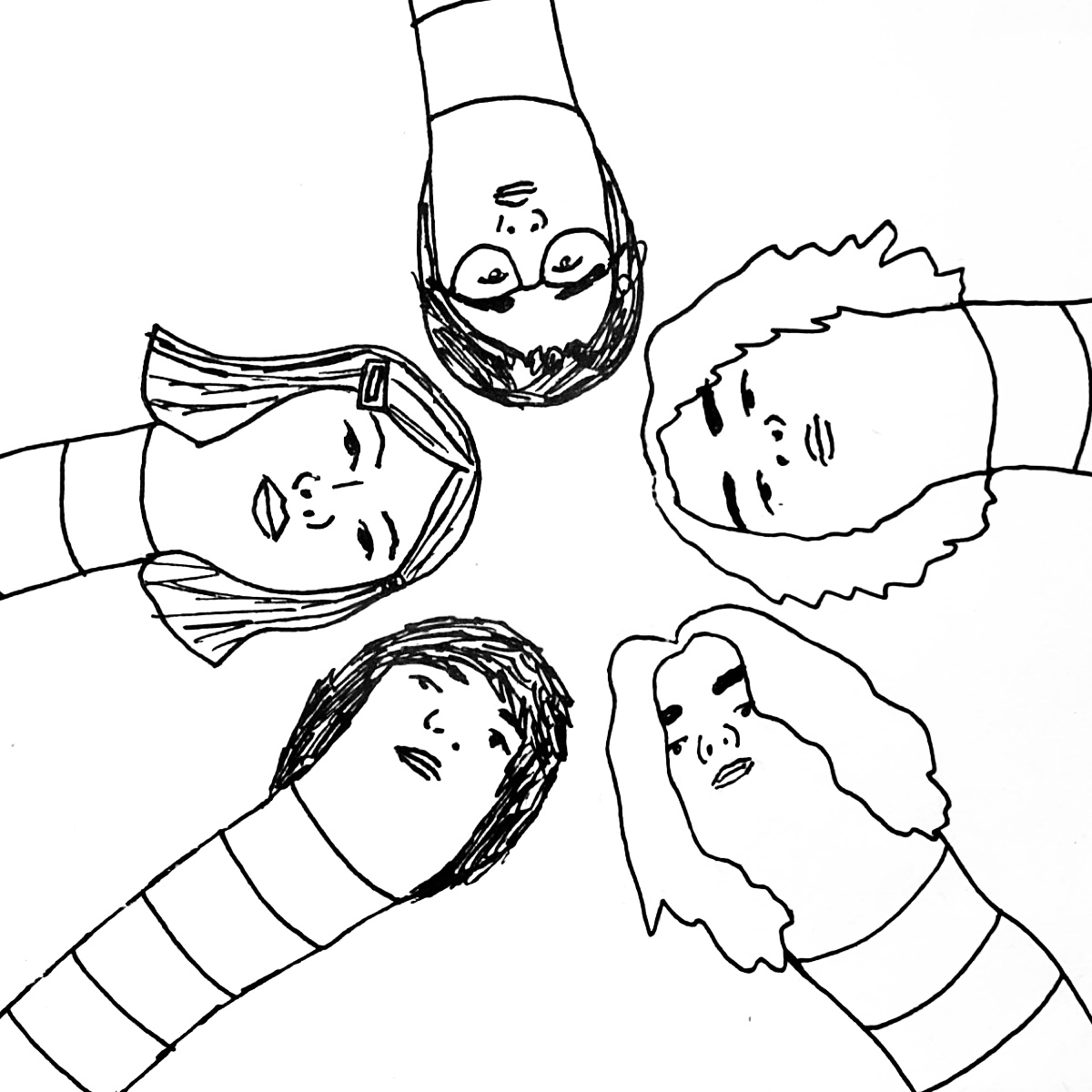 Cartoon version of the band